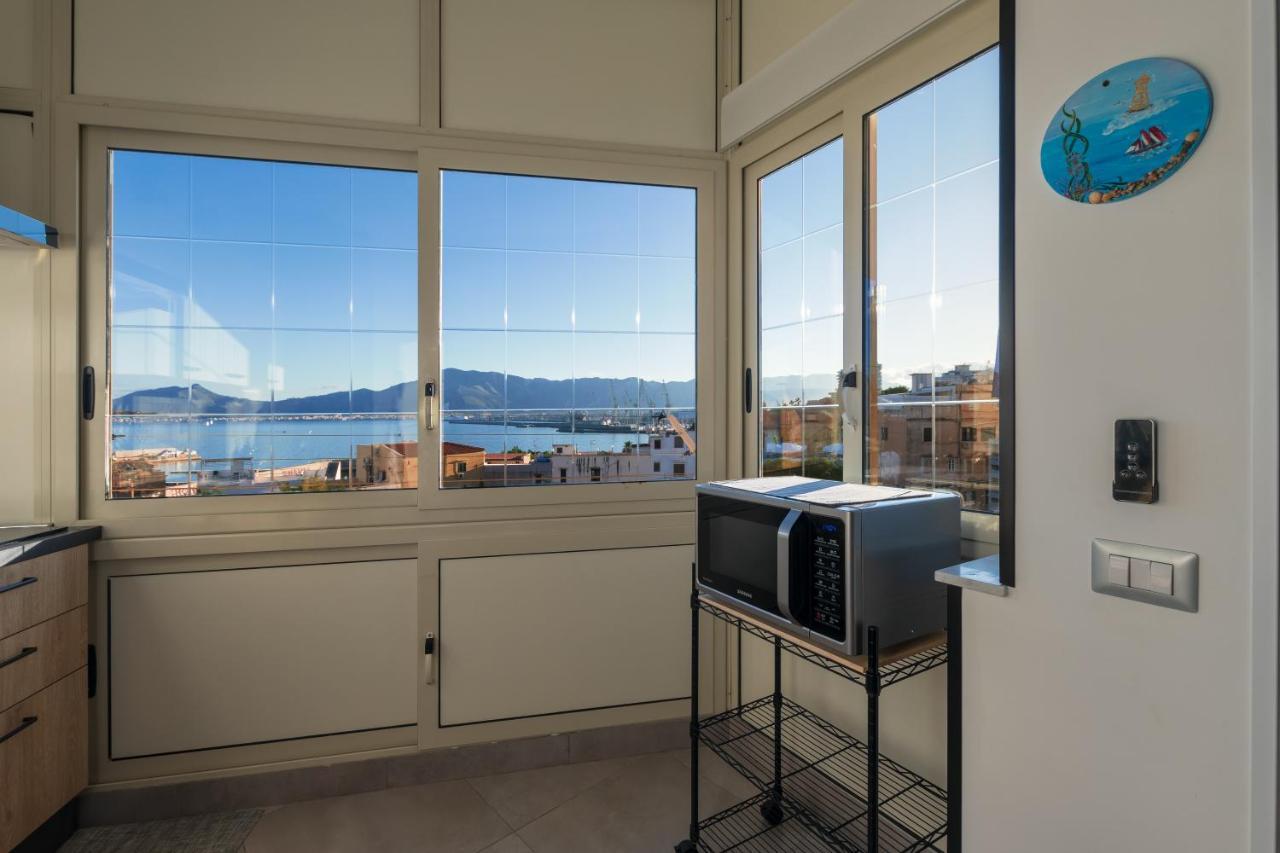 Appartement Casa De Paoli - Vista Mare Arenella, Palermo Con Parcheggio Privato Extérieur photo