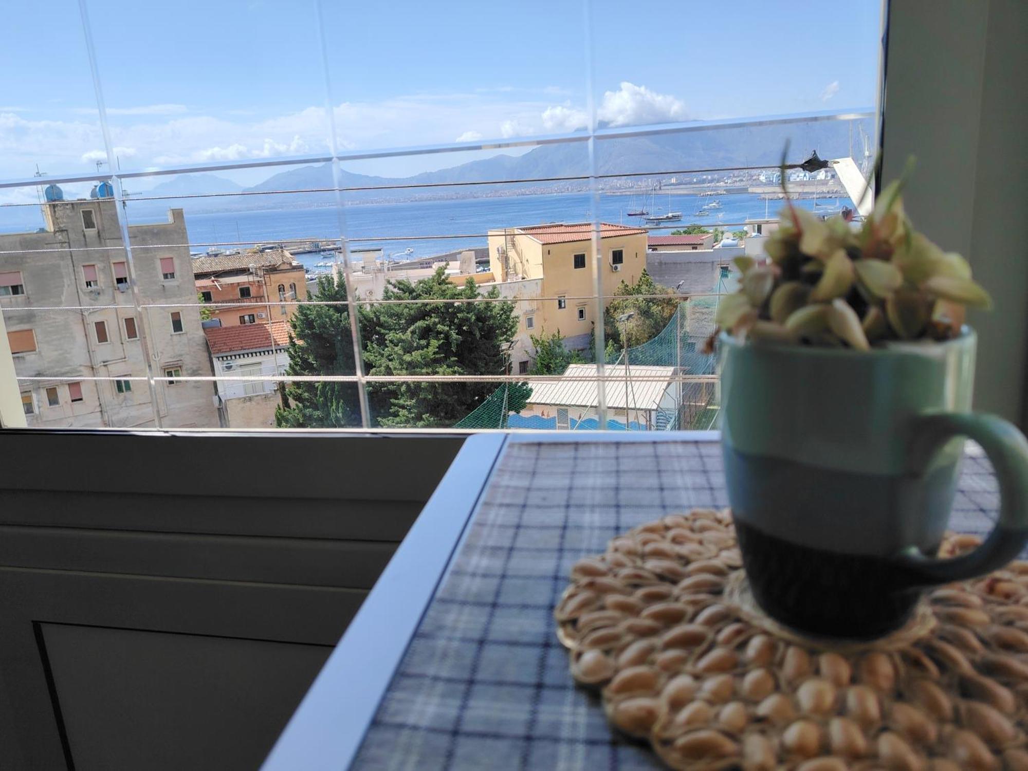 Appartement Casa De Paoli - Vista Mare Arenella, Palermo Con Parcheggio Privato Extérieur photo